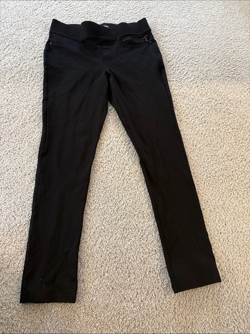 DKNY Black Skinny Ponte Pull-On Pants